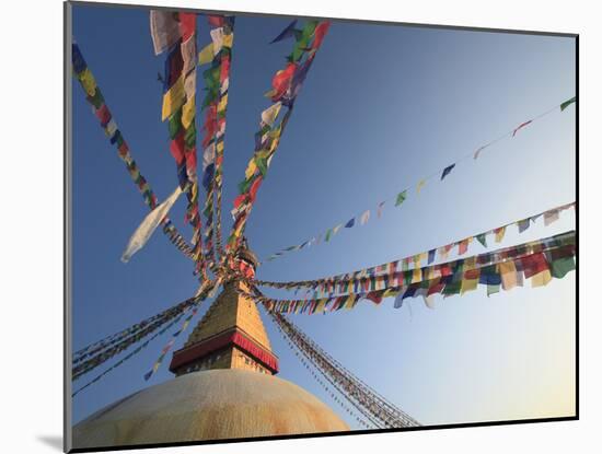 Nepal, Kathmandu, Bodhnath (Boudha) Stupa-Michele Falzone-Mounted Photographic Print