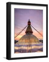 Nepal, Kathmandu, Bodhnath (Boudha) Stupa-Michele Falzone-Framed Photographic Print