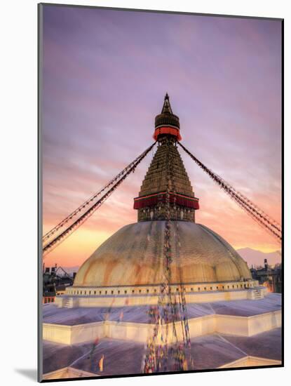 Nepal, Kathmandu, Bodhnath (Boudha) Stupa-Michele Falzone-Mounted Photographic Print