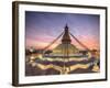 Nepal, Kathmandu, Bodhnath (Boudha) Stupa-Michele Falzone-Framed Photographic Print