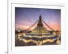 Nepal, Kathmandu, Bodhnath (Boudha) Stupa-Michele Falzone-Framed Photographic Print