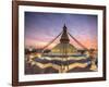 Nepal, Kathmandu, Bodhnath (Boudha) Stupa-Michele Falzone-Framed Photographic Print