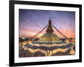 Nepal, Kathmandu, Bodhnath (Boudha) Stupa-Michele Falzone-Framed Photographic Print