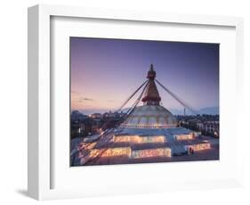 Nepal, Kathmandu, Bodhnath (Boudha) Stupa-Michele Falzone-Framed Photographic Print