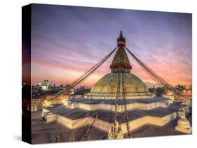 Nepal, Kathmandu, Bodhnath (Boudha) Stupa-Michele Falzone-Stretched Canvas