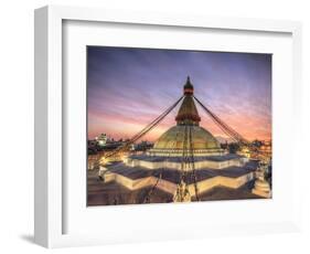 Nepal, Kathmandu, Bodhnath (Boudha) Stupa-Michele Falzone-Framed Photographic Print