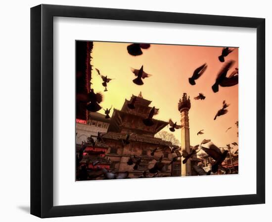 Nepal, Kathmandu, Durbar Square (UNESCO Site)-Michele Falzone-Framed Photographic Print