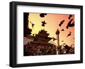 Nepal, Kathmandu, Durbar Square (UNESCO Site)-Michele Falzone-Framed Photographic Print