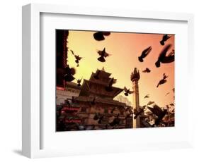 Nepal, Kathmandu, Durbar Square (UNESCO Site)-Michele Falzone-Framed Photographic Print