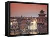 Nepal, Kathmandu, Patan (UNESCO Site), Durbar Square-Michele Falzone-Framed Stretched Canvas