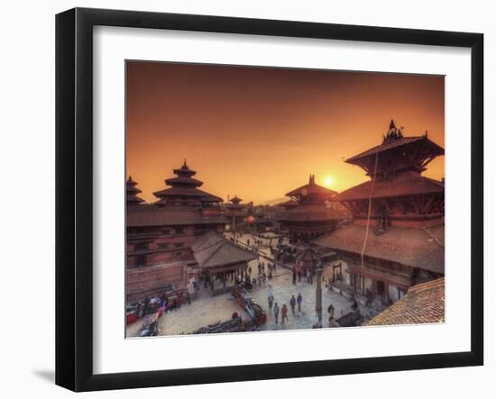 Nepal, Kathmandu, Patan (UNESCO Site)-Michele Falzone-Framed Photographic Print
