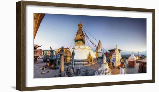 Nepal, Kathmandu, Swayambhunath Stupa-Michele Falzone-Framed Photographic Print