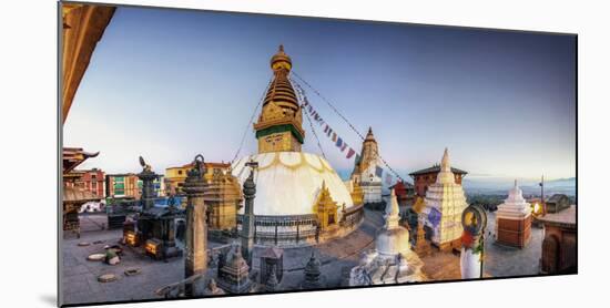 Nepal, Kathmandu, Swayambhunath Stupa-Michele Falzone-Mounted Photographic Print