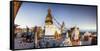 Nepal, Kathmandu, Swayambhunath Stupa-Michele Falzone-Framed Stretched Canvas