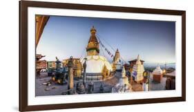 Nepal, Kathmandu, Swayambhunath Stupa-Michele Falzone-Framed Photographic Print