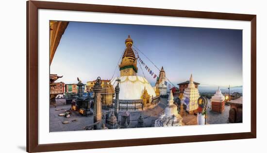 Nepal, Kathmandu, Swayambhunath Stupa-Michele Falzone-Framed Photographic Print