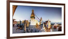 Nepal, Kathmandu, Swayambhunath Stupa-Michele Falzone-Framed Photographic Print