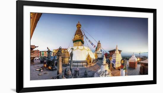 Nepal, Kathmandu, Swayambhunath Stupa-Michele Falzone-Framed Photographic Print