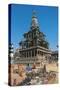 Nepal, Kathmandu Valley, Lalitpur, Patan, Durbar Square, Temple of Narasimha-null-Stretched Canvas