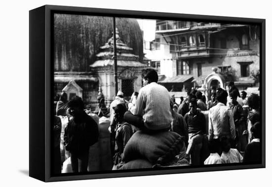 Nepal Kathmandu-Valentine Evans-Framed Stretched Canvas