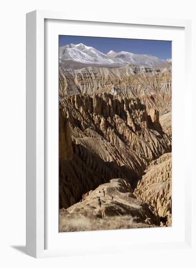 Nepal, Mustang, Choesar. Returning from the Koncholing Cave.-Katie Garrod-Framed Photographic Print