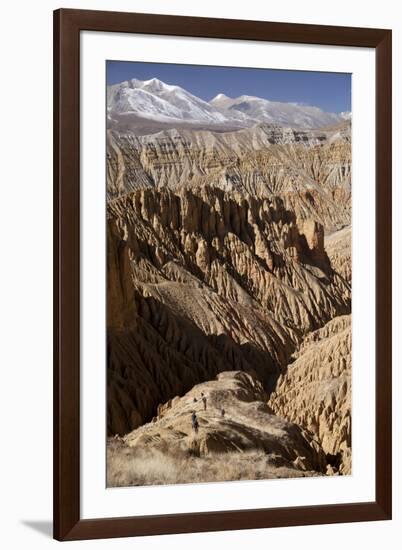 Nepal, Mustang, Choesar. Returning from the Koncholing Cave.-Katie Garrod-Framed Photographic Print