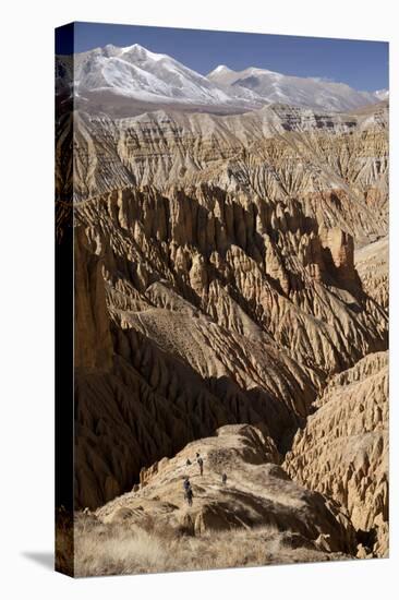Nepal, Mustang, Choesar. Returning from the Koncholing Cave.-Katie Garrod-Stretched Canvas