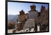 Nepal, Mustang. Chortens and an Ancient Stone Carving En Route Between Samar and Giling.-Katie Garrod-Framed Photographic Print