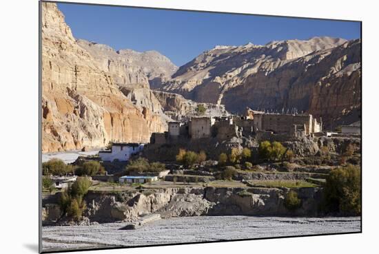 Nepal, Mustang, Chusang. the Old Fort at Chusang, Deep in the Kali Gandaki Gorge.-Katie Garrod-Mounted Photographic Print