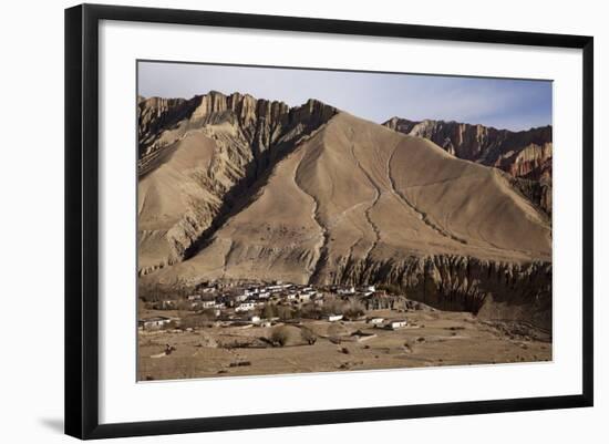 Nepal, Mustang, Ghemi. the Small Village of Ghemi.-Katie Garrod-Framed Photographic Print