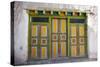 Nepal, Mustang, Lo Manthang. Brightly Painted Doors in the Ancient Capital of Lo Manthang.-Katie Garrod-Stretched Canvas