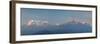 Nepal, Pokhara, Sarangkot, Panoramic View of Annapurna Himalaya Mountain Range-Michele Falzone-Framed Premium Photographic Print