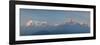 Nepal, Pokhara, Sarangkot, Panoramic View of Annapurna Himalaya Mountain Range-Michele Falzone-Framed Photographic Print