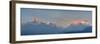 Nepal, Pokhara, Sarangkot, Panoramic View of Annapurna Himalaya Mountain Range-Michele Falzone-Framed Photographic Print