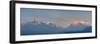 Nepal, Pokhara, Sarangkot, Panoramic View of Annapurna Himalaya Mountain Range-Michele Falzone-Framed Photographic Print