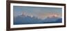 Nepal, Pokhara, Sarangkot, Panoramic View of Annapurna Himalaya Mountain Range-Michele Falzone-Framed Photographic Print