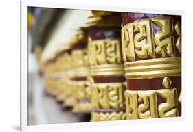 Nepal Prayer Wheels in Khumjung Solukhumbu, Mt Everest, Himalayas-Bill Bachmann-Framed Photographic Print