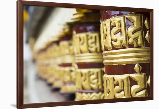 Nepal Prayer Wheels in Khumjung Solukhumbu, Mt Everest, Himalayas-Bill Bachmann-Framed Photographic Print