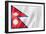 Nepalese Flag-daboost-Framed Premium Giclee Print