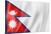 Nepalese Flag-daboost-Stretched Canvas