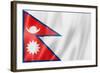 Nepalese Flag-daboost-Framed Art Print