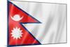 Nepalese Flag-daboost-Mounted Art Print