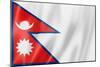 Nepalese Flag-daboost-Mounted Art Print