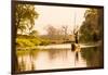 Nepalese gondolier in Chitwan National Forest, Nepal, Asia-Laura Grier-Framed Premium Photographic Print