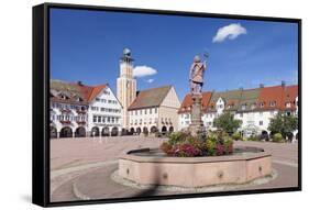 Neptun Fountain-Markus-Framed Stretched Canvas