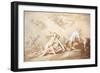 Neptune & Amphitrite (Pen and Ink)-Abraham Bloemaert-Framed Giclee Print