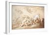 Neptune & Amphitrite (Pen and Ink)-Abraham Bloemaert-Framed Giclee Print