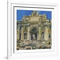 Neptune and Two Tritons, The Trevi Fountain, Rome-Susan Brown-Framed Collectable Print