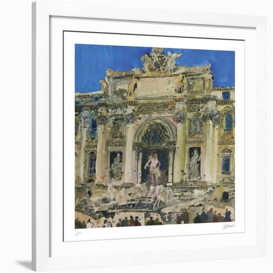 Neptune and Two Tritons, The Trevi Fountain, Rome-Susan Brown-Framed Collectable Print