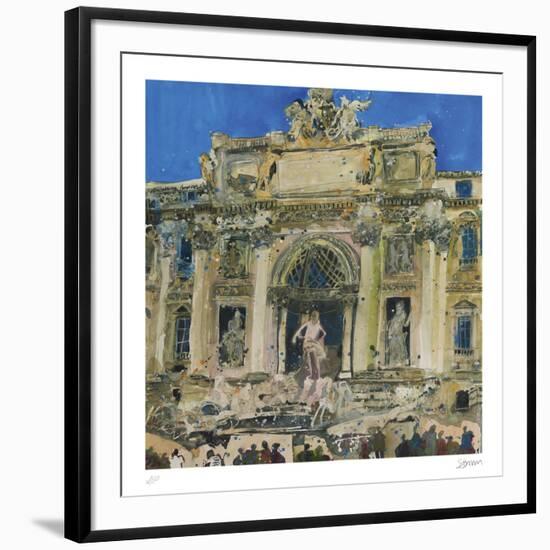 Neptune and Two Tritons, The Trevi Fountain, Rome-Susan Brown-Framed Collectable Print